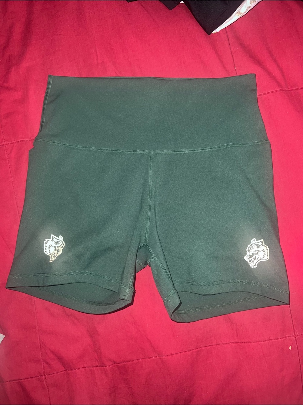 Darc Sport Dark Green Women's Athletic High-Waist Shorts